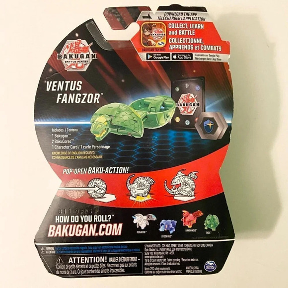 Bakugan Battle  Planet Ventus Fangzor Bakucores - Picture 8 of 12